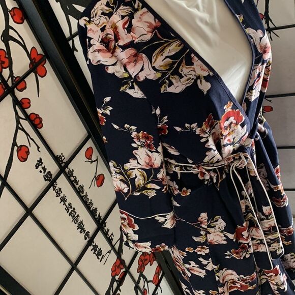 Solitaire floral  kimono robe size S - Picture 5 of 8